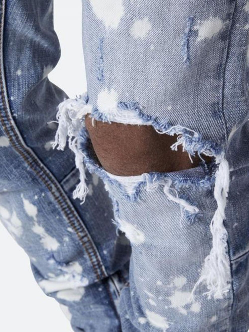 Potlood Broek Gat Midden Taille Herenjeans