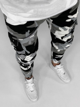 Potloodbroek Camouflage Europese Herenjeans