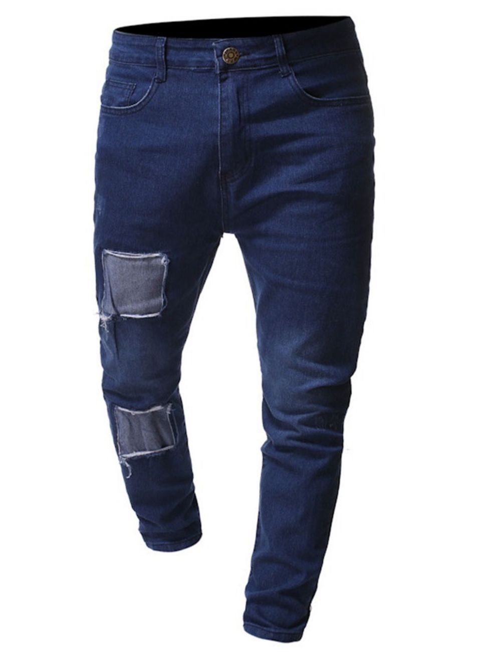 Potloodbroek Dunne Koreaanse Jeans Met Rits