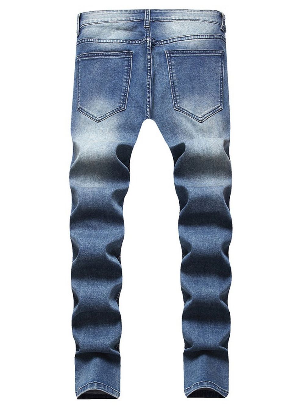 Potloodbroek Effen Gedragen Europese Casual Jeans Met Middelhoge Taille