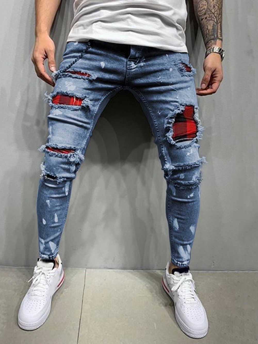 Potloodbroek Gat Mid-Taille Casual Europese Jeans