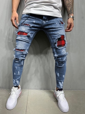 Potloodbroek Gat Mid-Taille Casual Europese Jeans