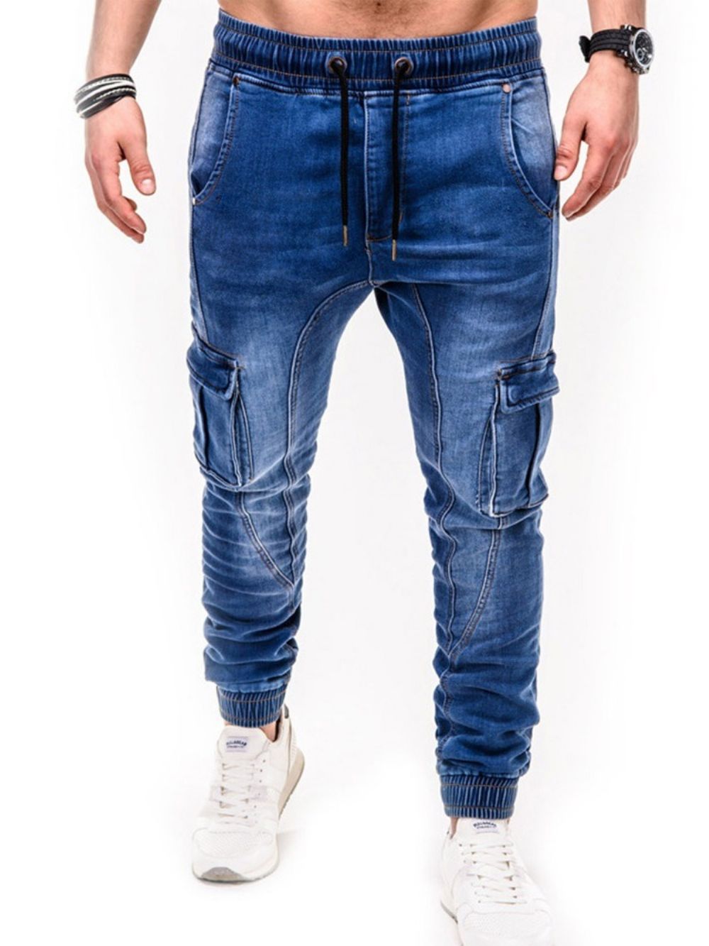 Potloodbroek Met Zak En Casual Jeans Met Middelhoge Taille