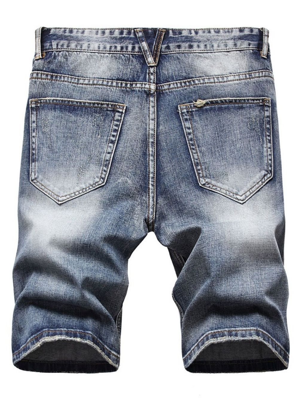 Rechte Hete Uitverkoop Jeans Met Midden Taille En Ritssluiting