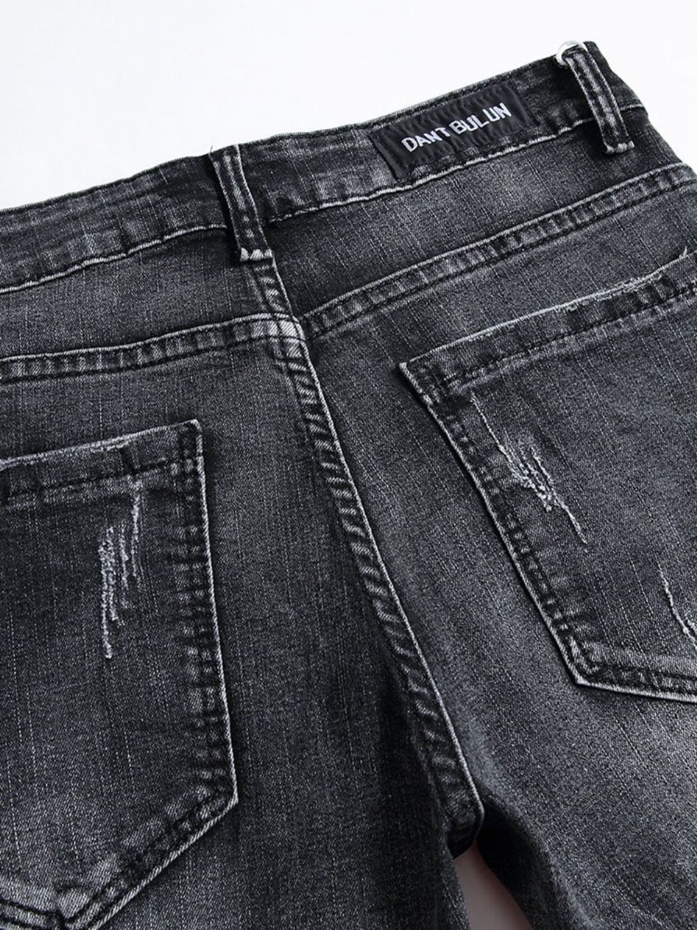 Rechte Micro-Elastische Herenjeans Met Rechte Ritssluiting