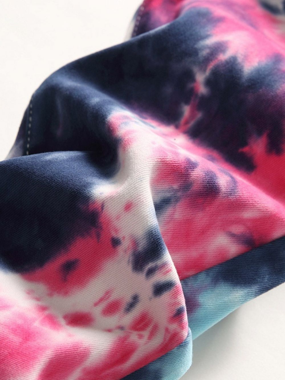 Rechte Tie-Dye Hiphopjeans Met Middelhoge Taille