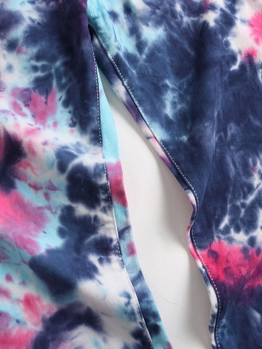 Rechte Tie-Dye Hiphopjeans Met Middelhoge Taille