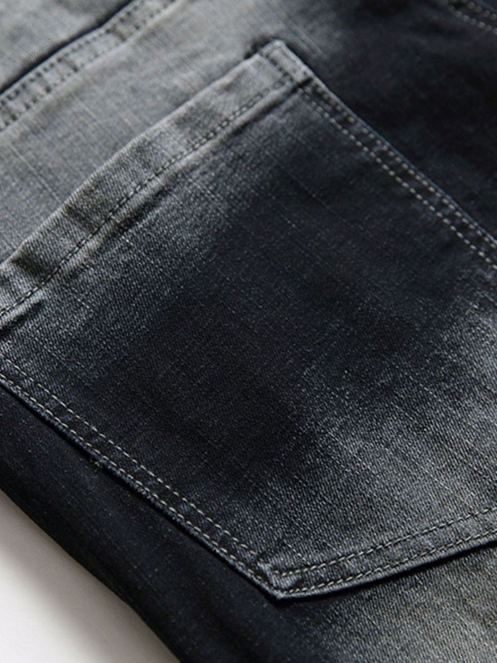 Versleten Rechte Jeans Met Halfhoge Taille En Rits