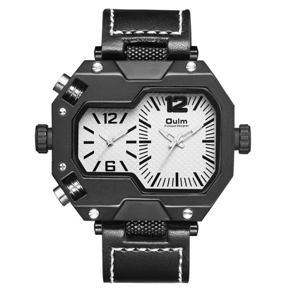 Glazen Quartz Lederen Horloge