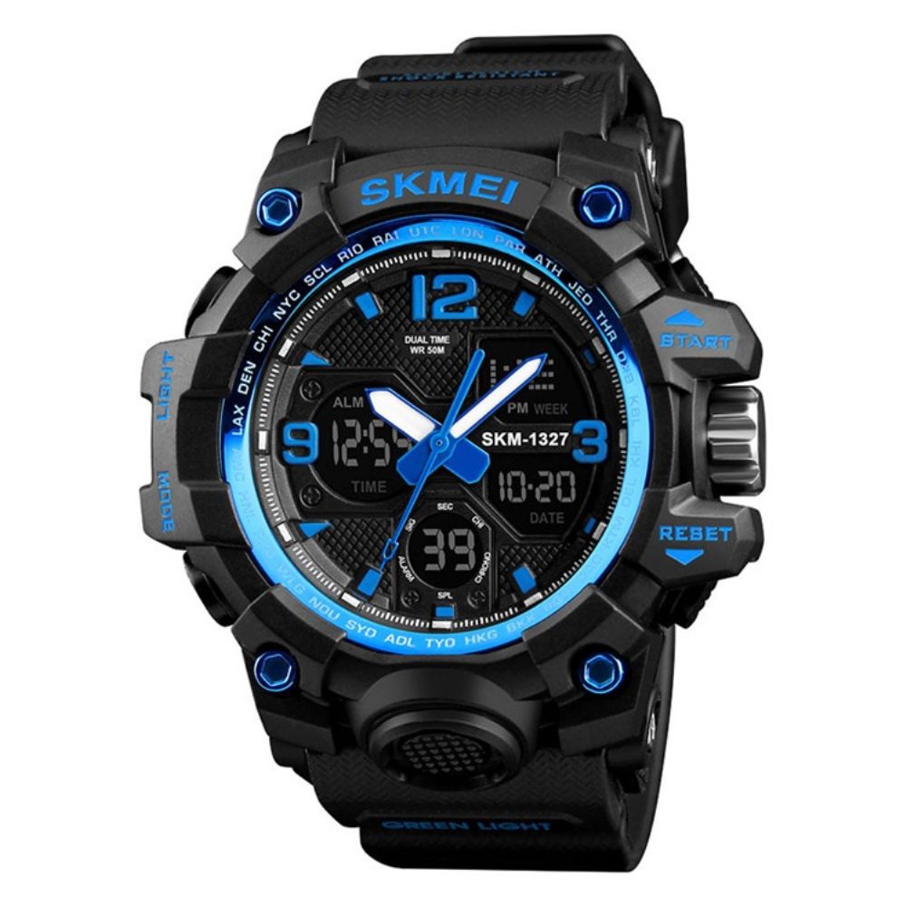 Heren Sport Multifunctioneel Meerkleurig Herenhorloge Met Dubbele Beweging