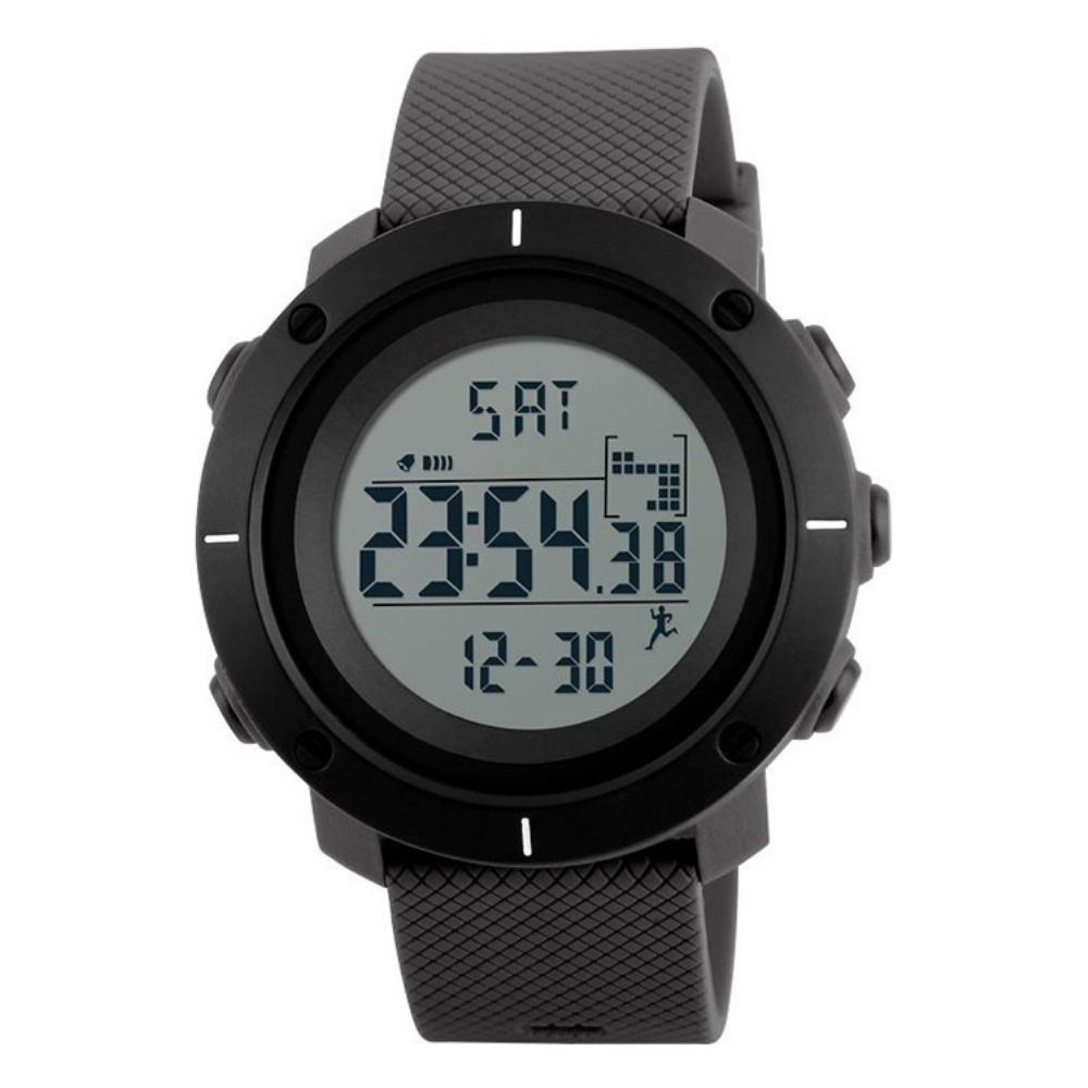 Pu Band Kalender Wekker Mode Sport Waterdicht Horloge