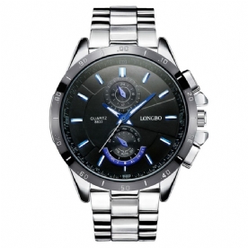 Waterdicht Stalen Band Quartz Horloge Heren