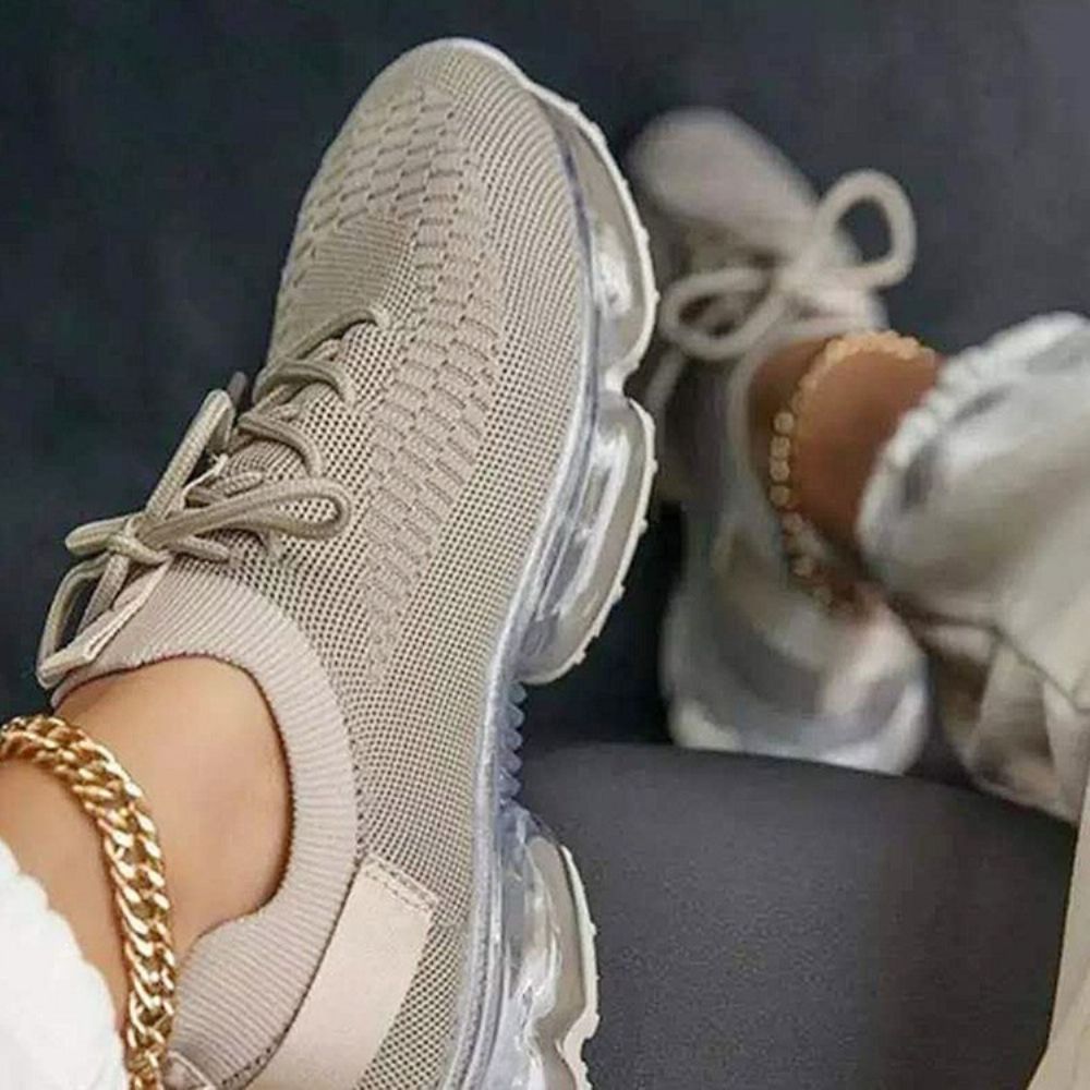 Effen Sneakers Met Ronde Neus En Laag Uitgesneden Bovenwerk