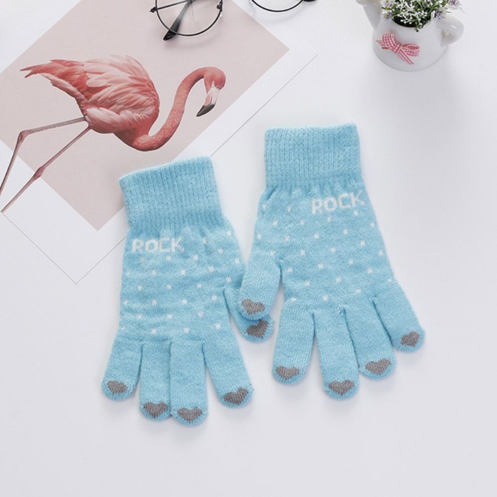 Letter Casual Winterhandschoenen