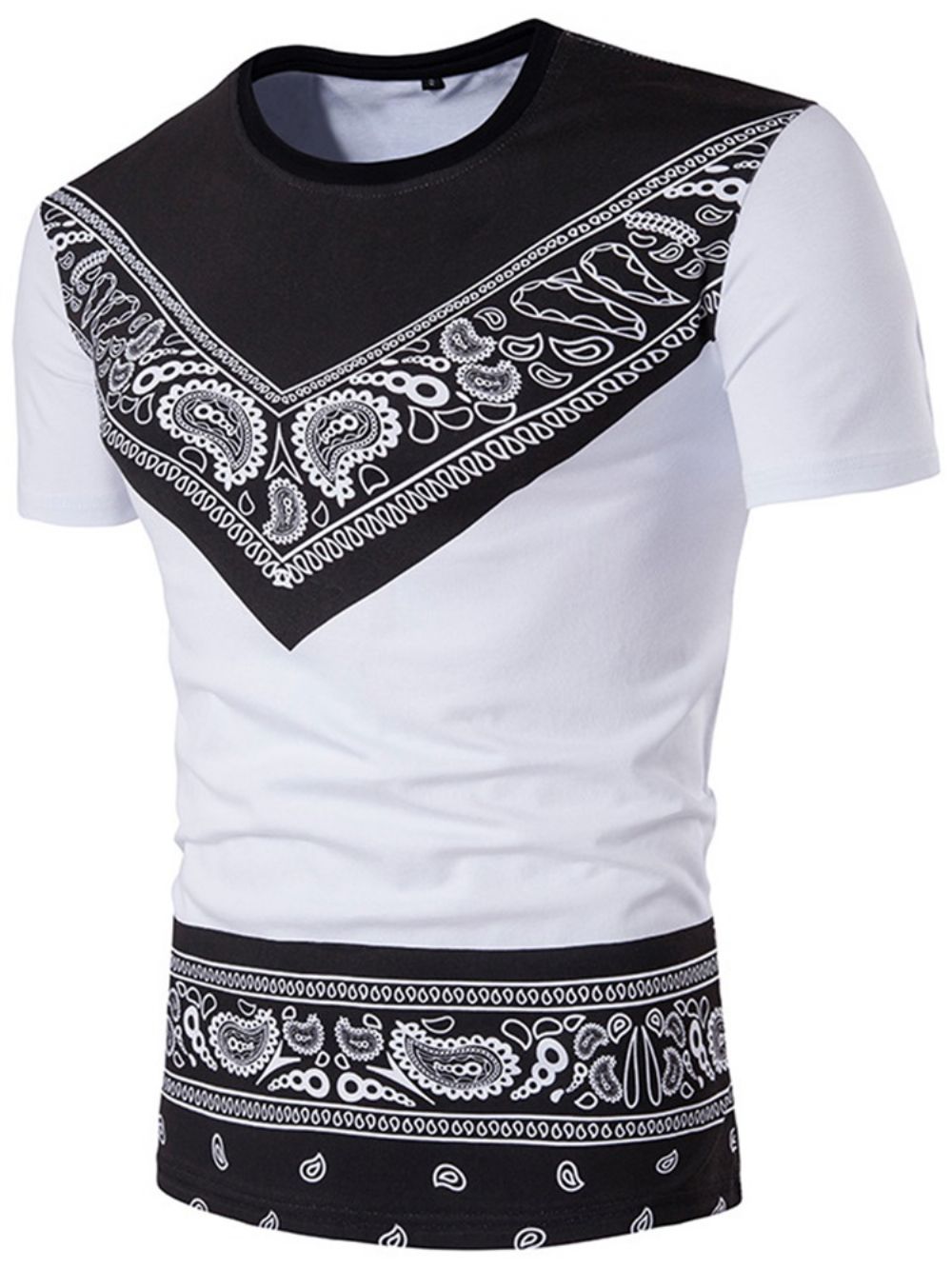 African Fashion Dashiki Heren T-Shirt Met Ronde Hals