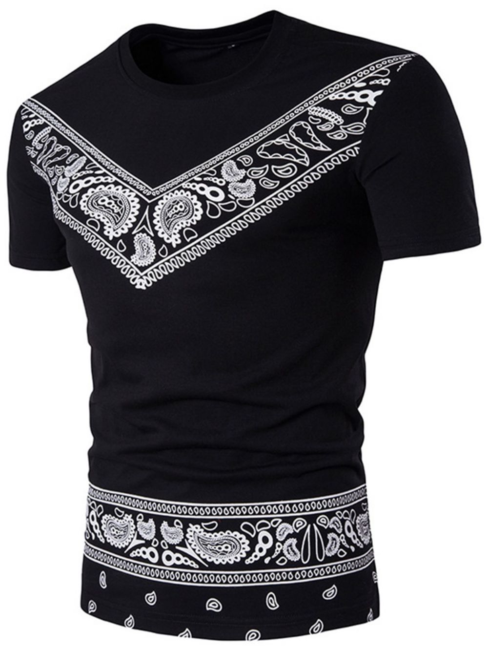 African Fashion Dashiki Heren T-Shirt Met Ronde Hals