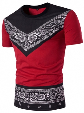 African Fashion Dashiki Heren T-Shirt Met Ronde Hals