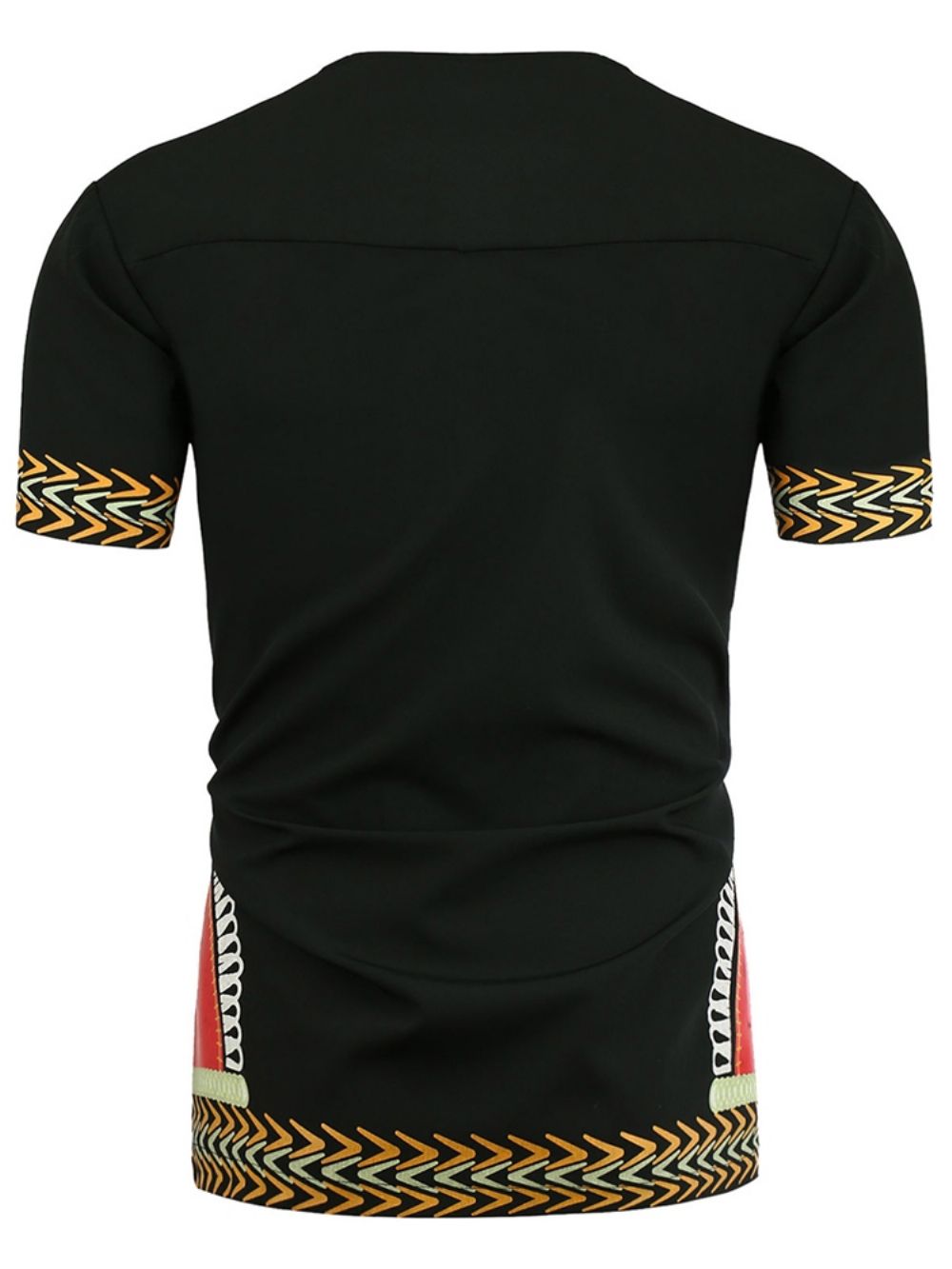 African Fashion Dashiki Print V-Hals Los Heren T-Shirt