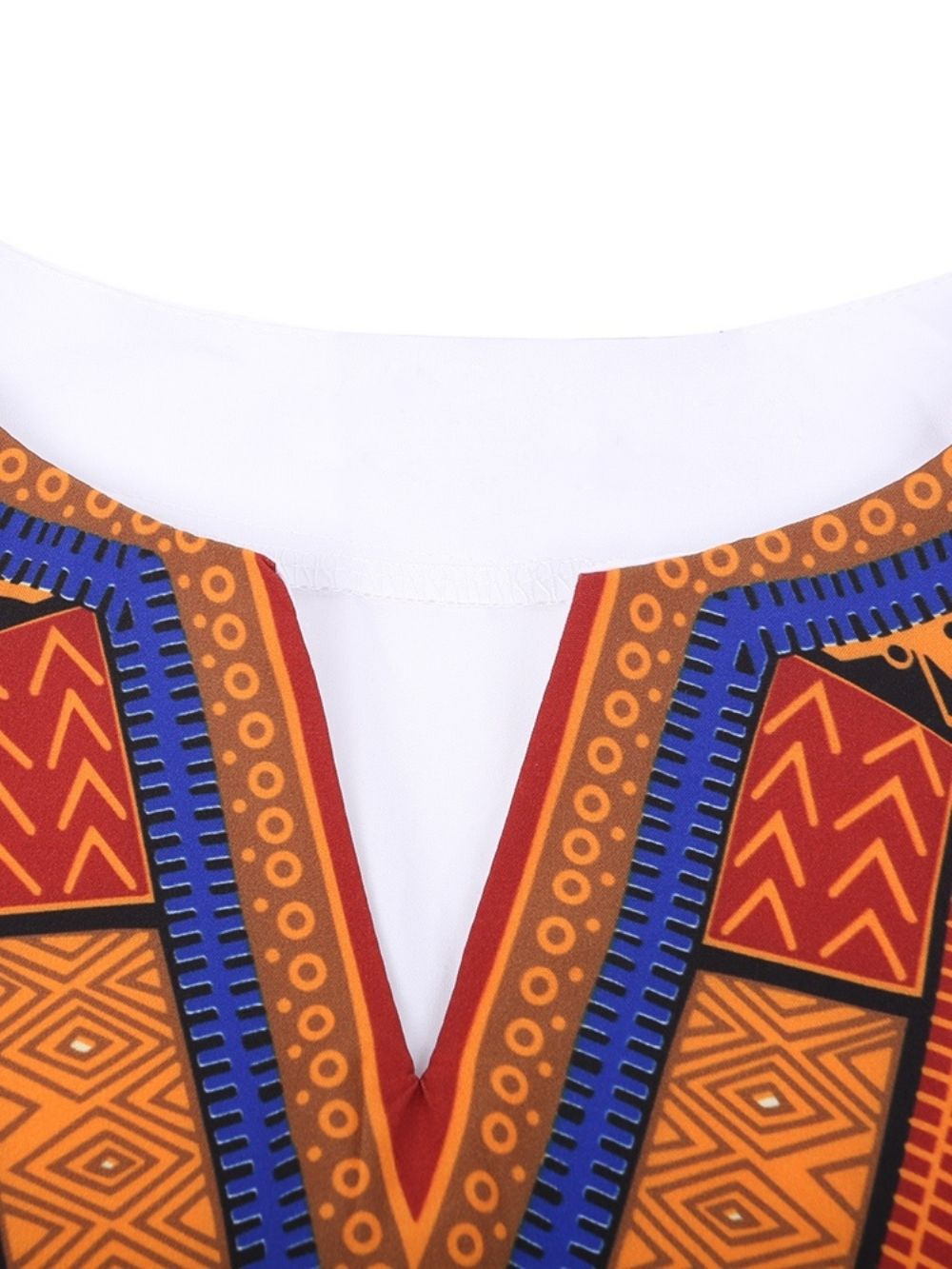 African Fashion Dashiki Print V-Hals Los Heren T-Shirt