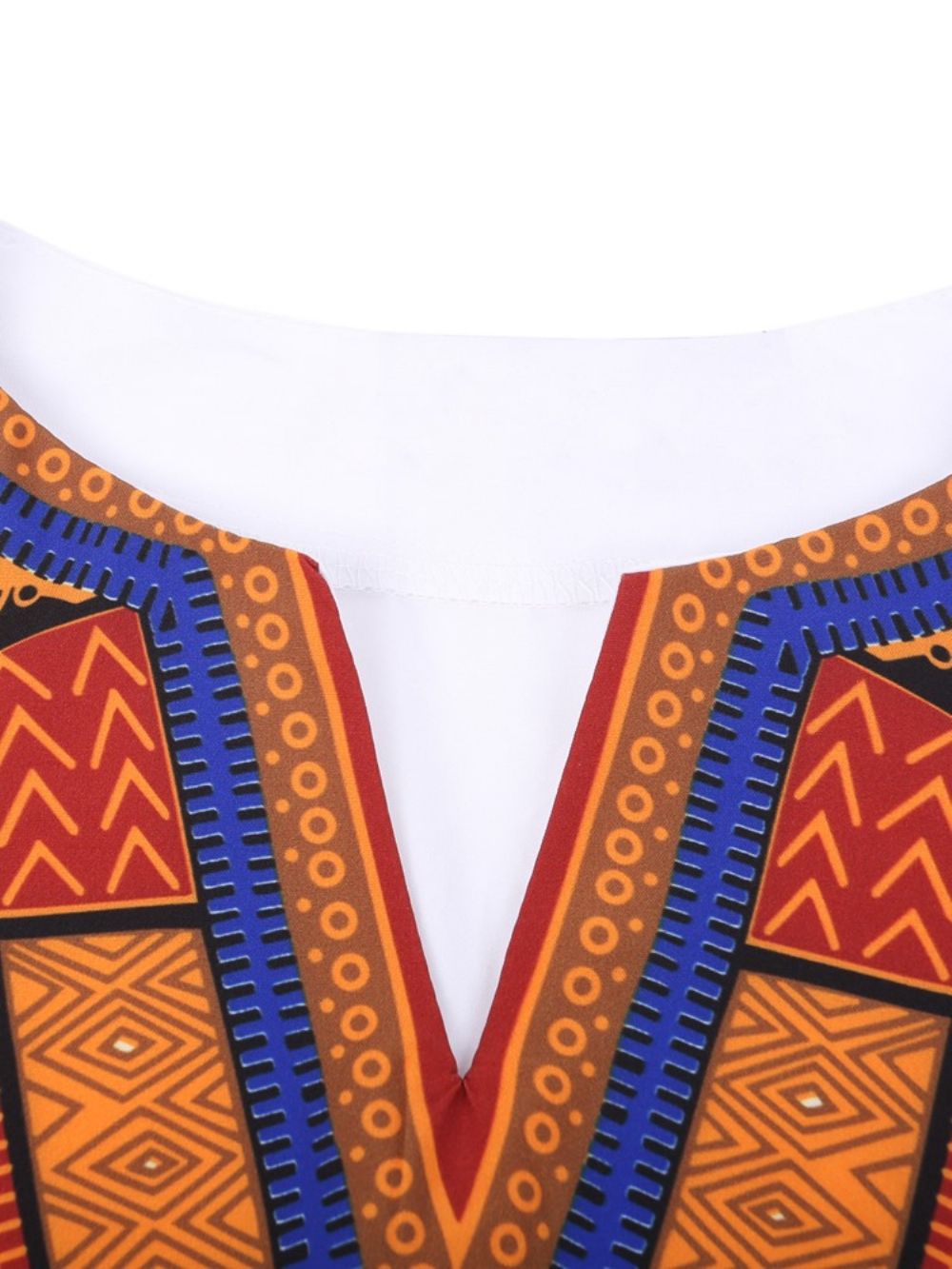 African Fashion Dashiki Print V-Hals Los Heren T-Shirt