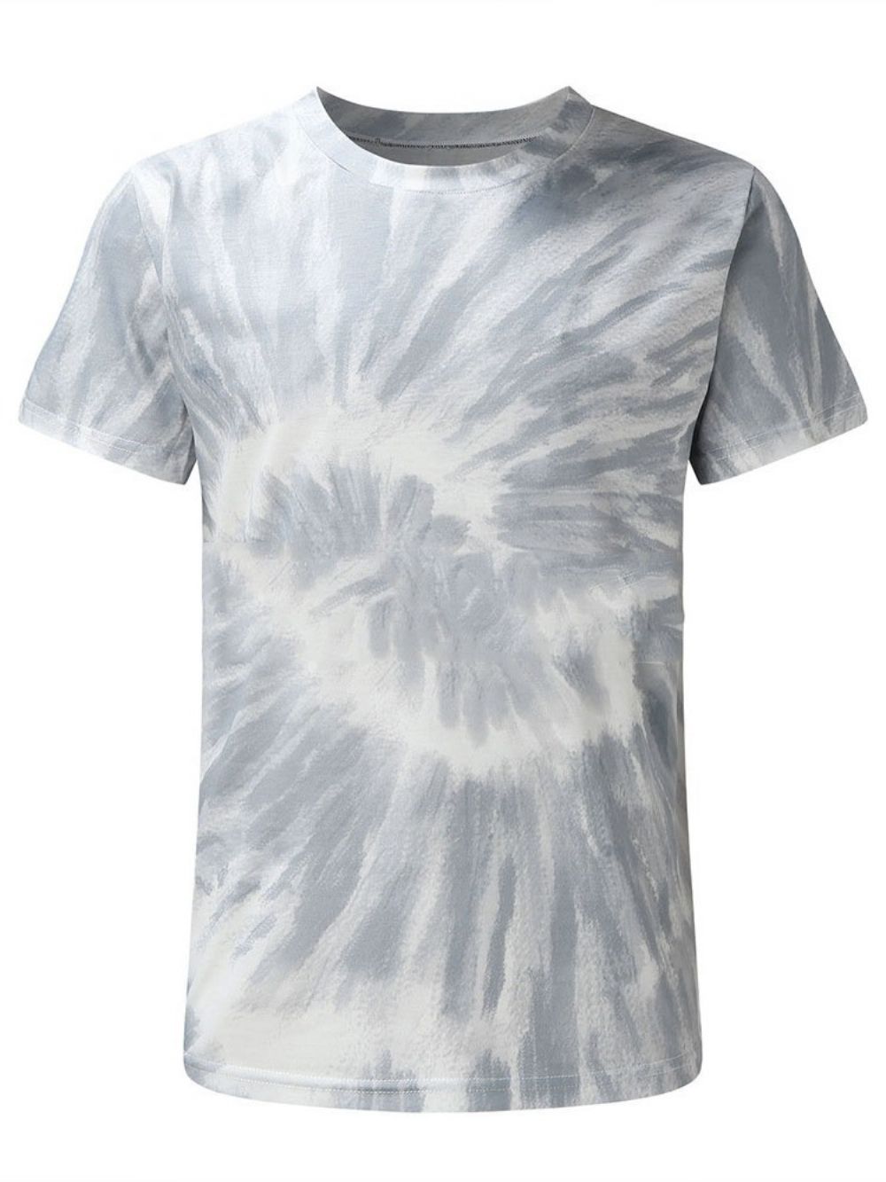 Casual Heren-T-Shirt Met Ronde Hals En Korte Mouwen Micro-Elastisch Print