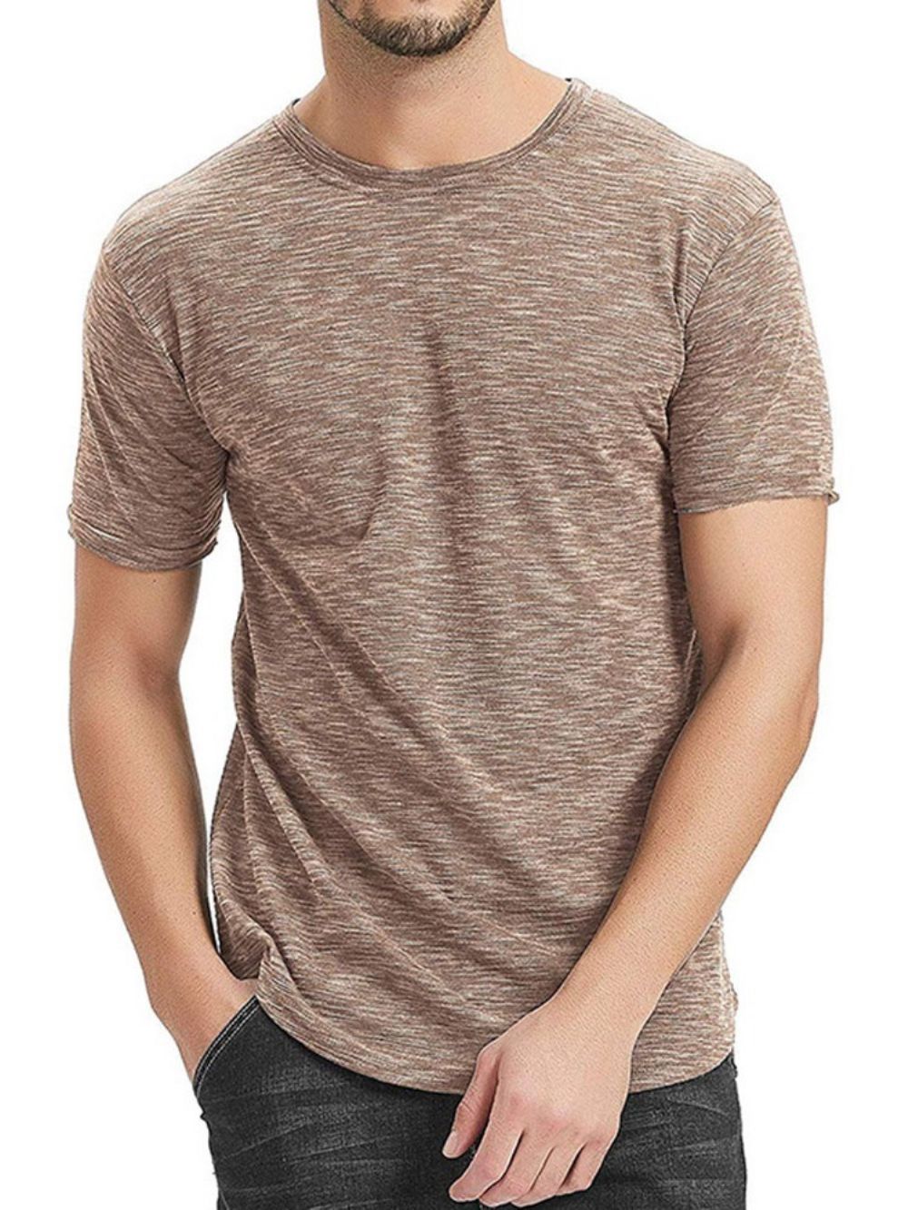 Casual T-Shirt Met Korte Mouwen Heren