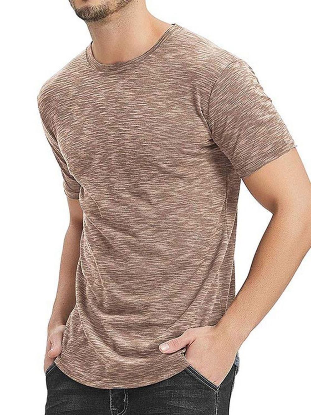 Casual T-Shirt Met Korte Mouwen Heren