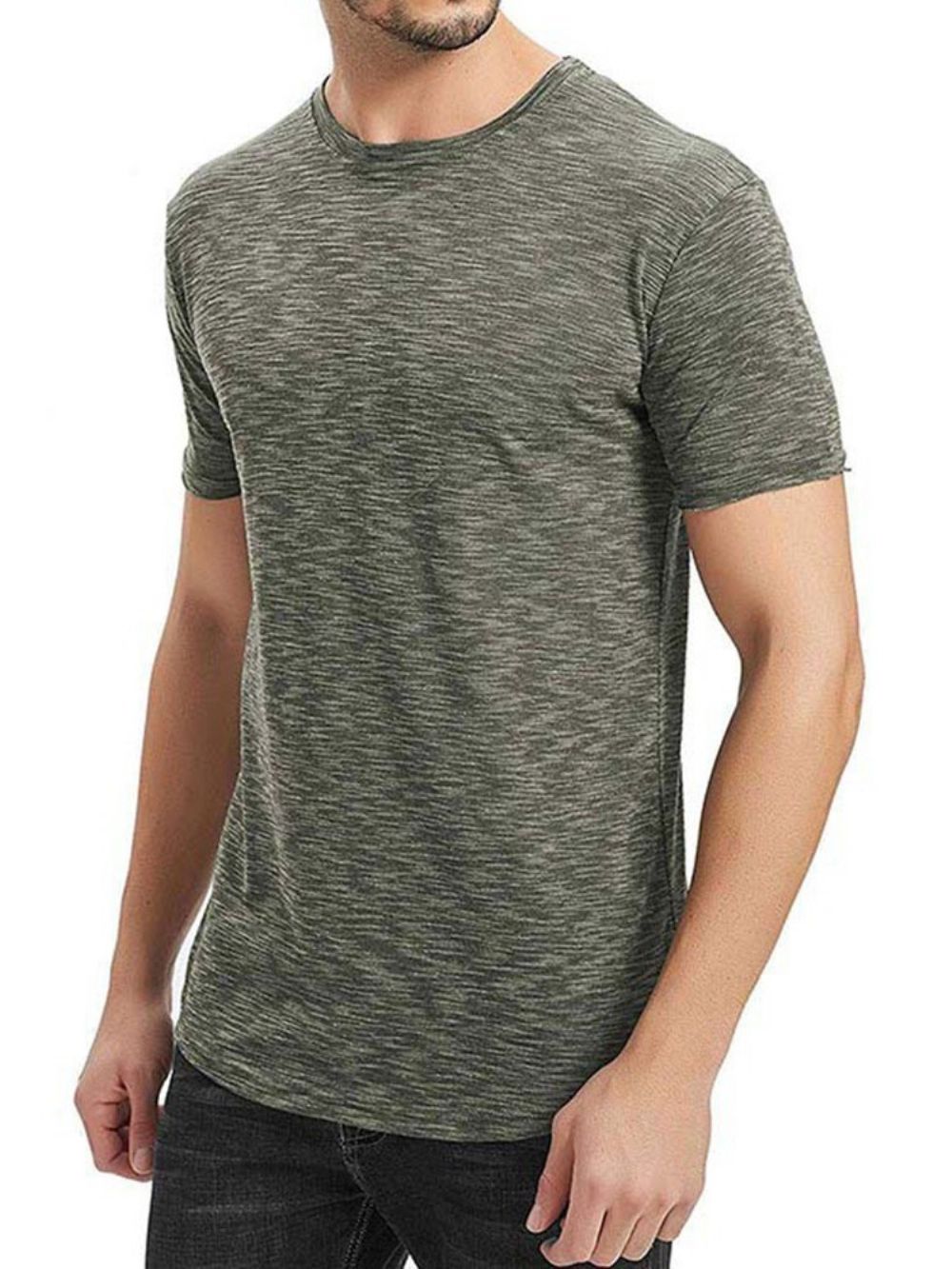 Casual T-Shirt Met Korte Mouwen Heren