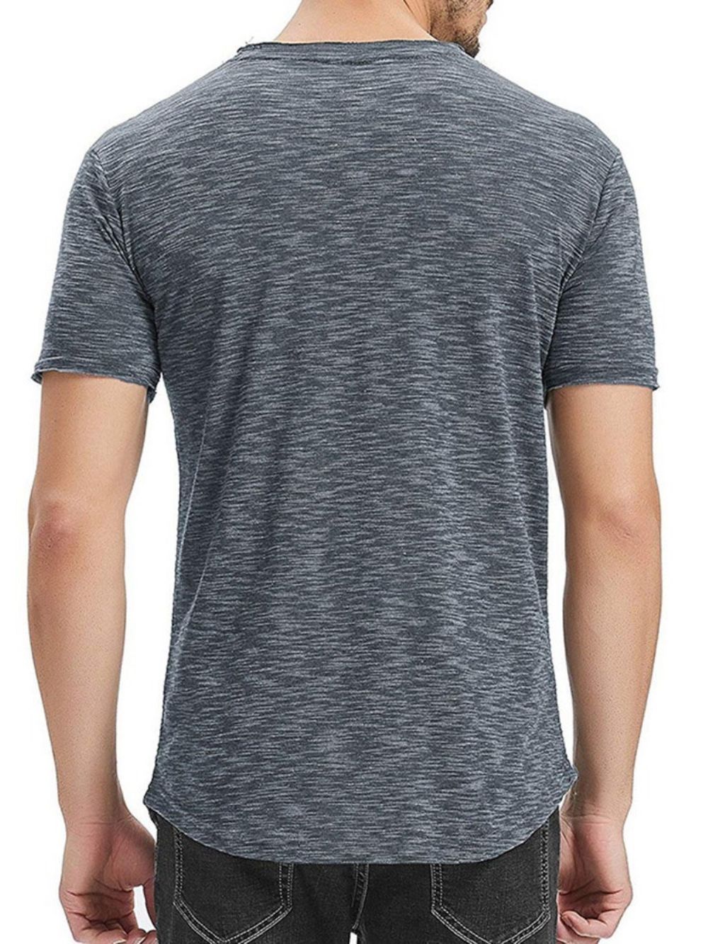 Casual T-Shirt Met Korte Mouwen Heren