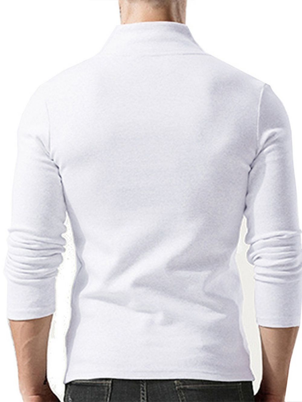 Europees Effen Pullover-T-Shirt Met Lange Mouwen