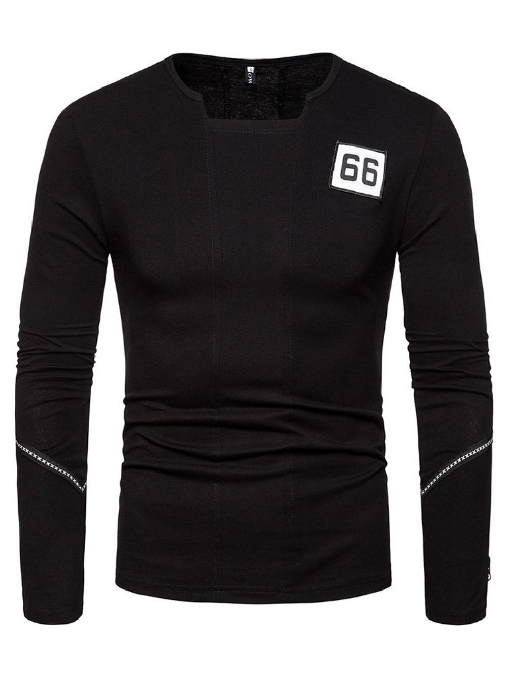 Number Fashion Slim T-Shirt Heren