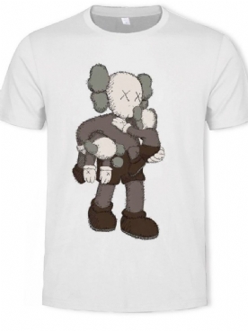 Print Cartoon T-Shirt Met Ronde Hals En Korte Mouwen