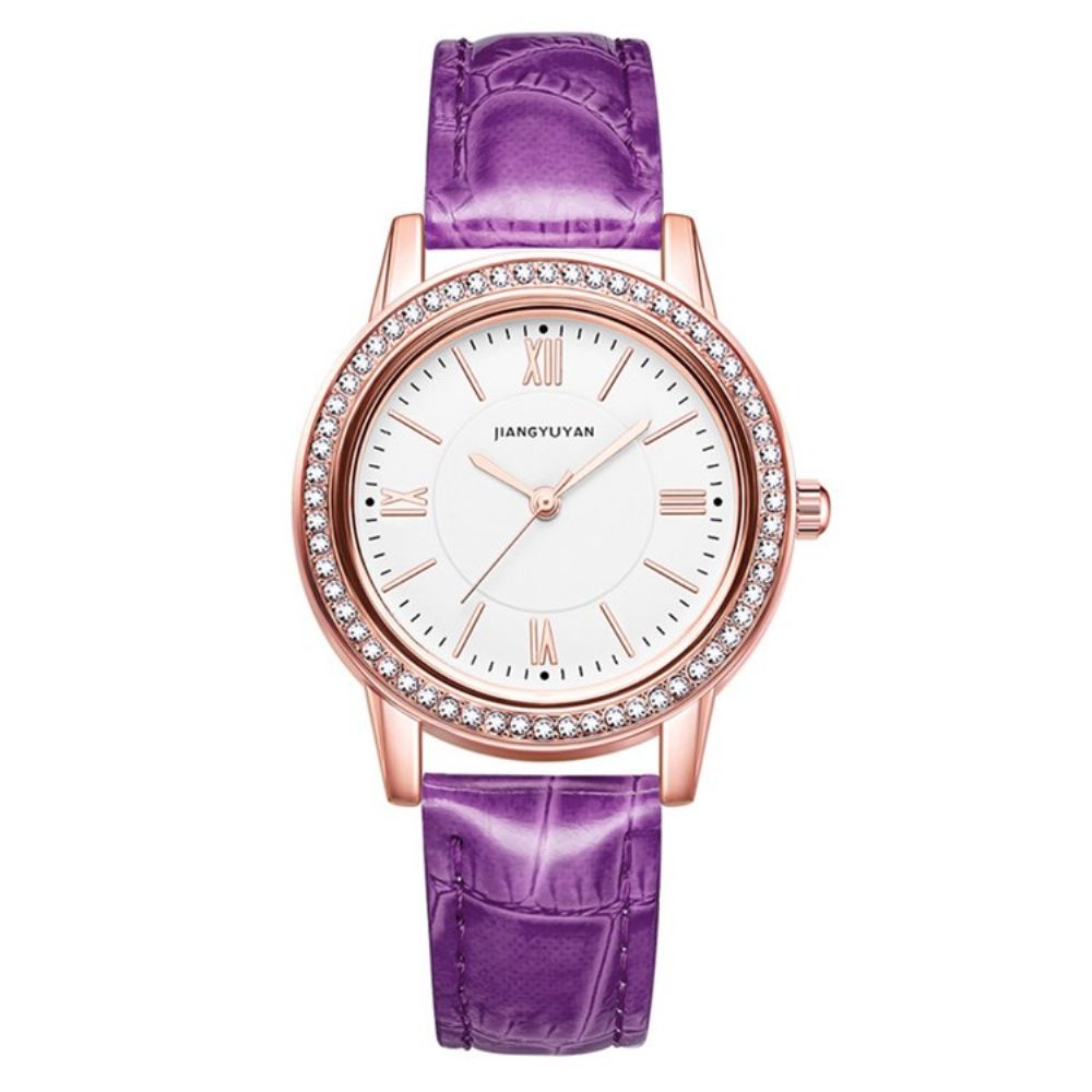 Lederen Strass Horloge