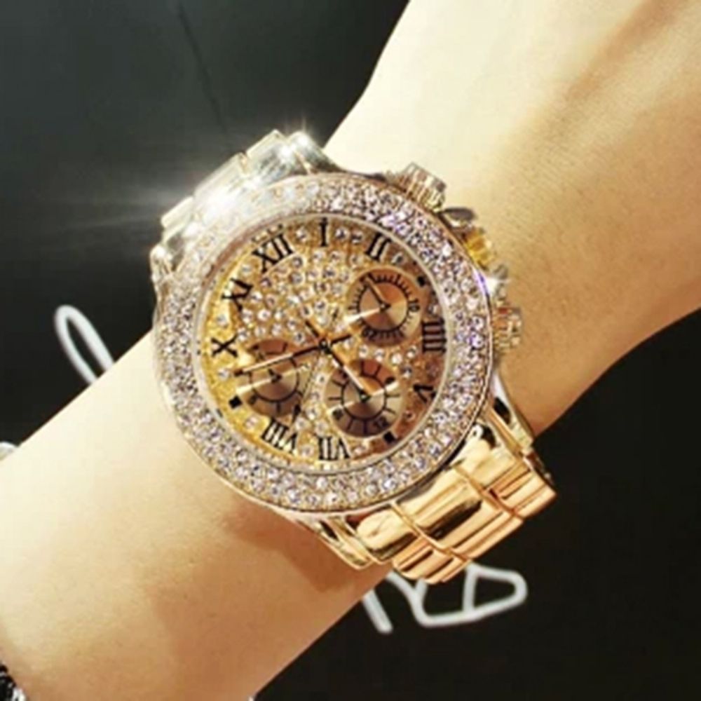 Luxe Gouden Glanzend Horloge