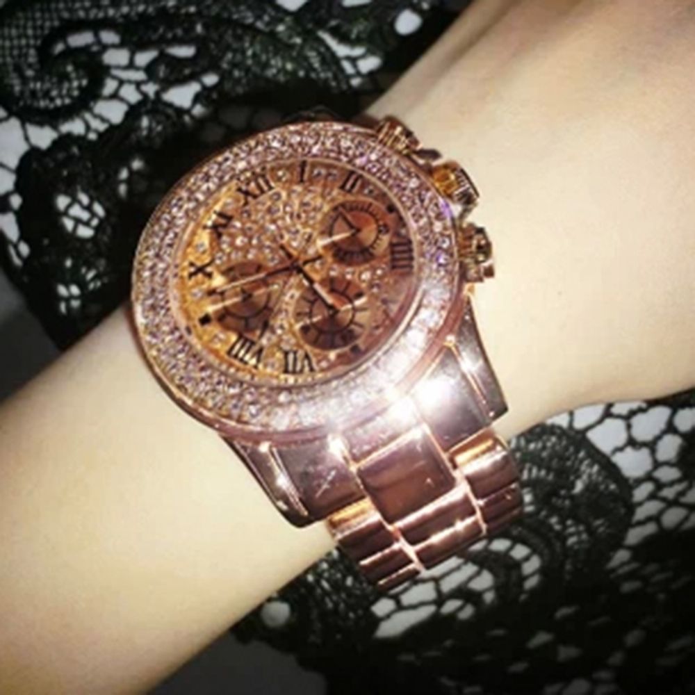 Luxe Gouden Glanzend Horloge