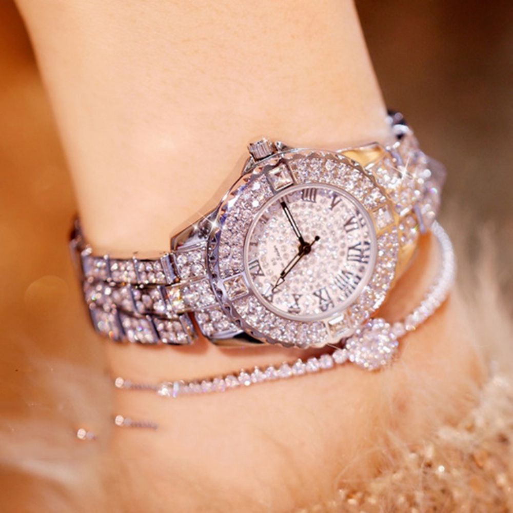 Rond Strass Horloge Dames