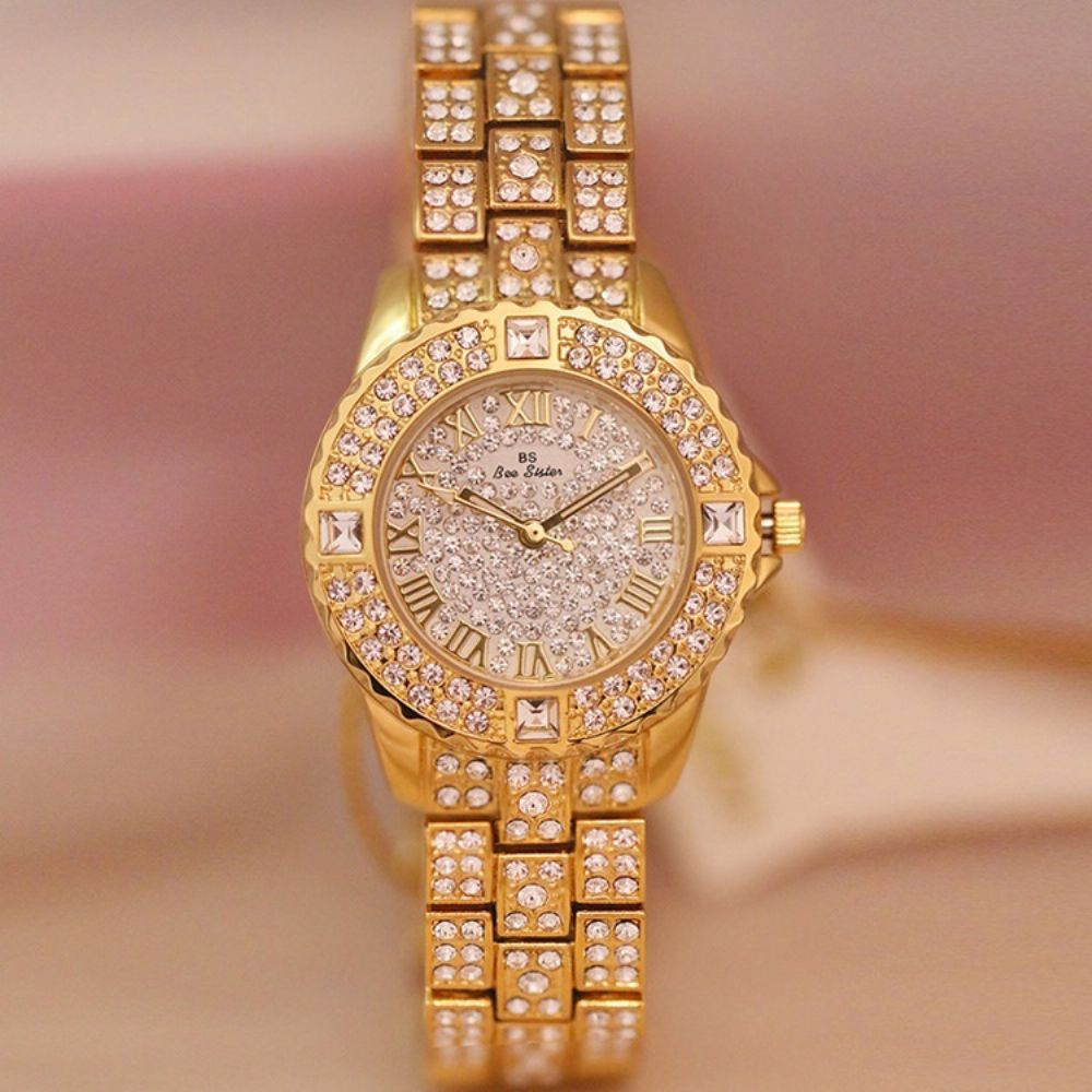 Rond Strass Horloge Dames