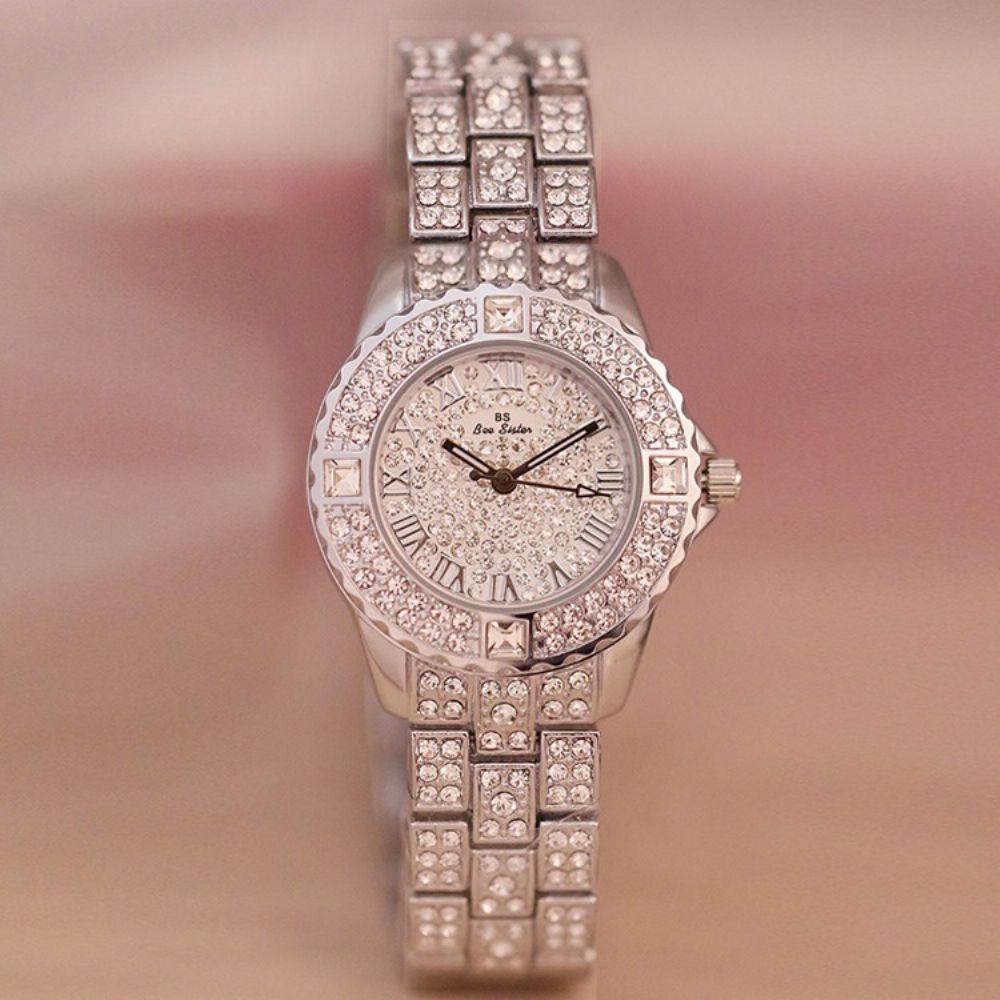 Rond Strass Horloge Dames