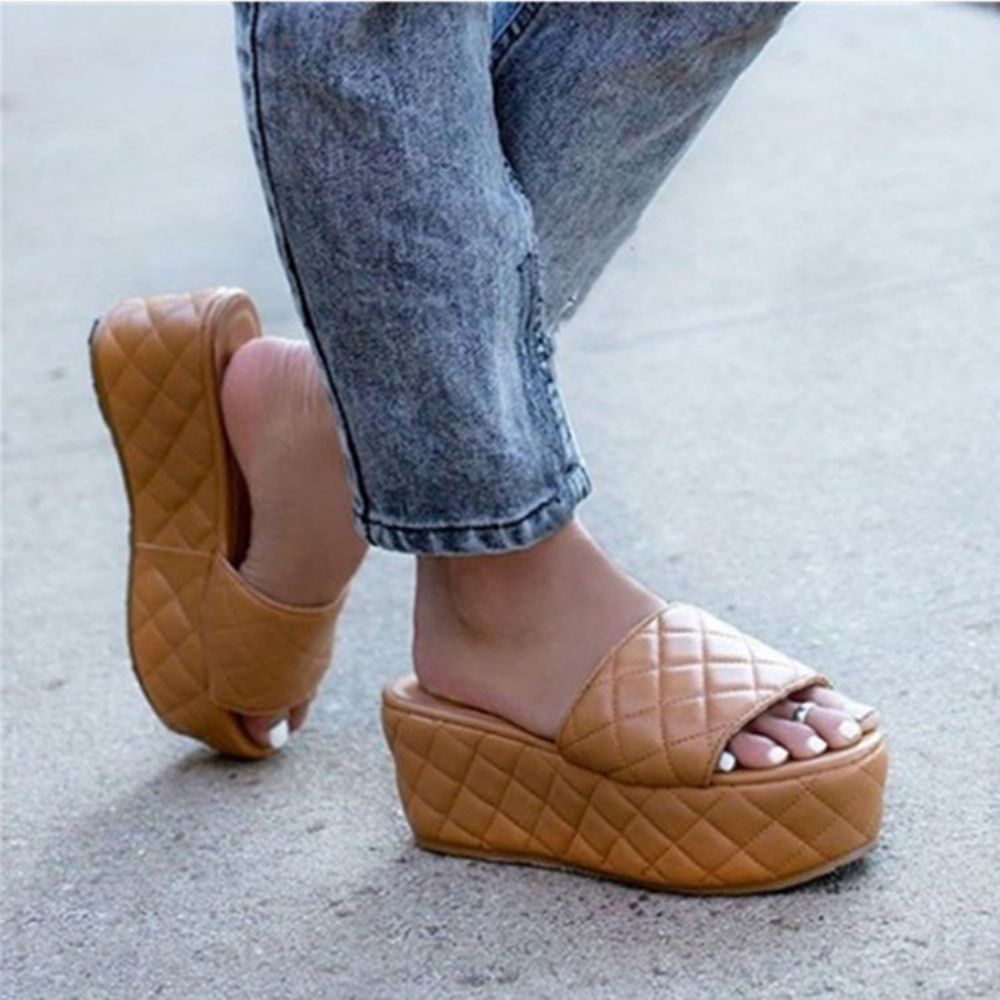 Flip Flop Platform Slip-On Casual Pantoffels Dames