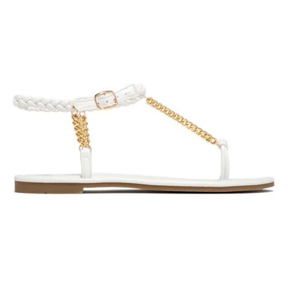 Platte String Met Gesp En Strandsandalen