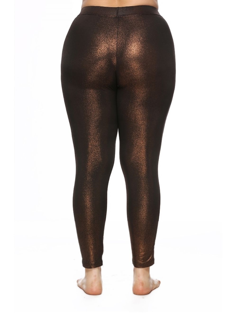 Effen Legging Met Hoge Taille In Grote Maten