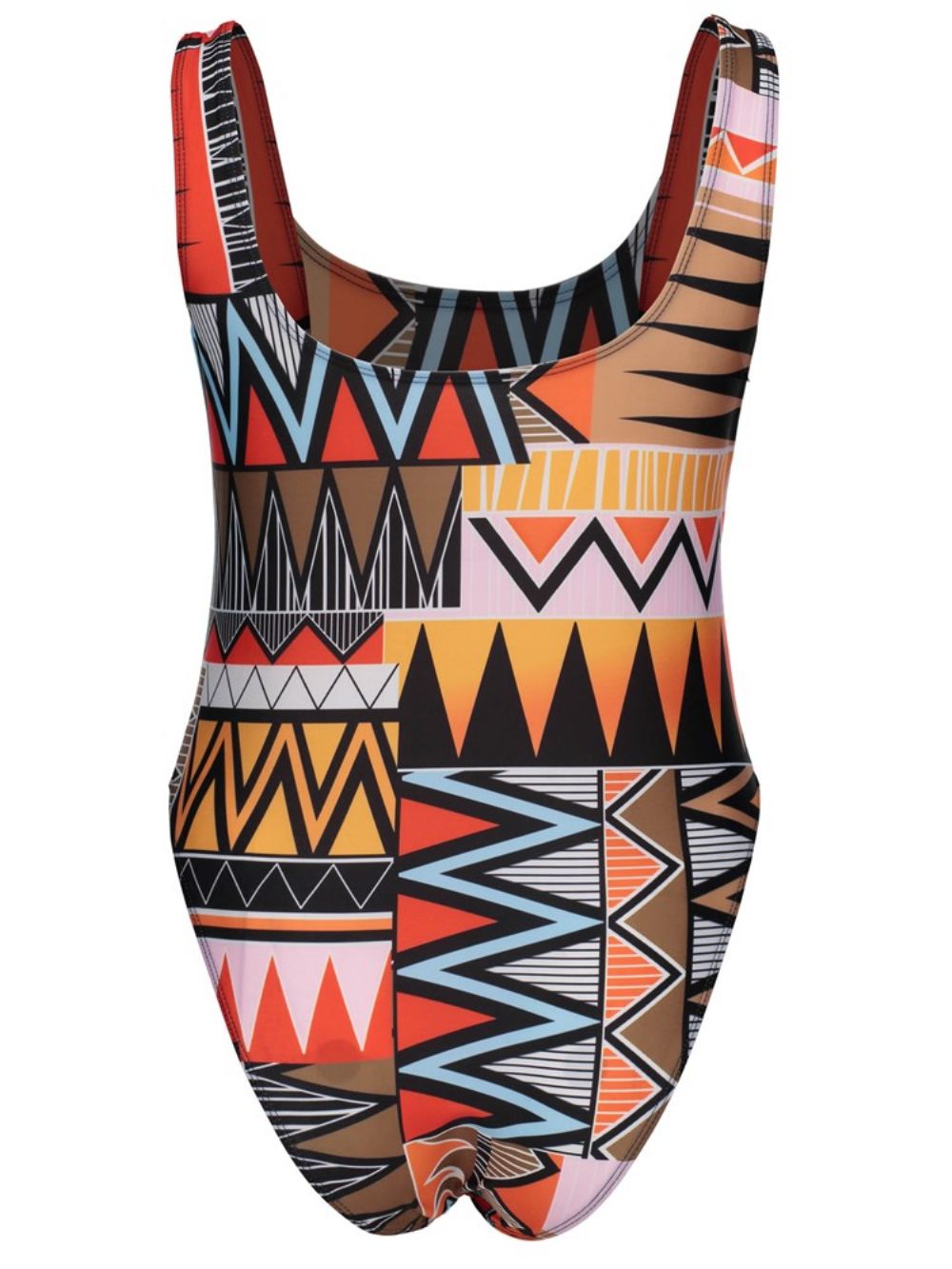 Spaghettiband Dashiki Afrikaanse Print Grote Maten Badmode