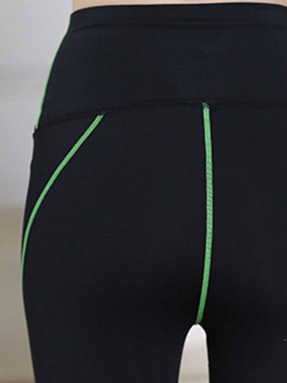 Sportleggings Dames Met Strepen In Grote Maten Yogagymnastiek