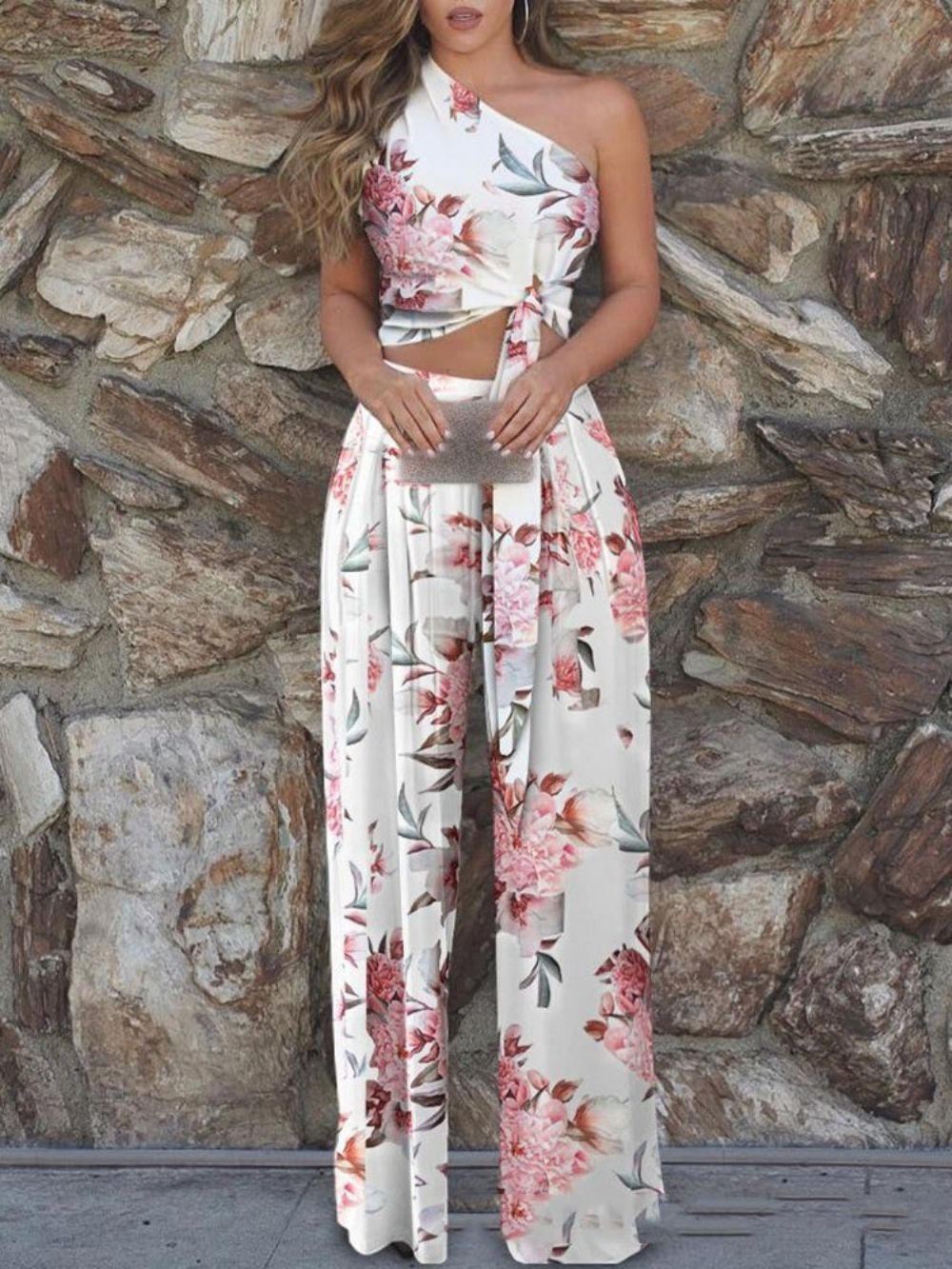 Broek Tweedelige Sets Met Bloemenprint Broekenset Dames