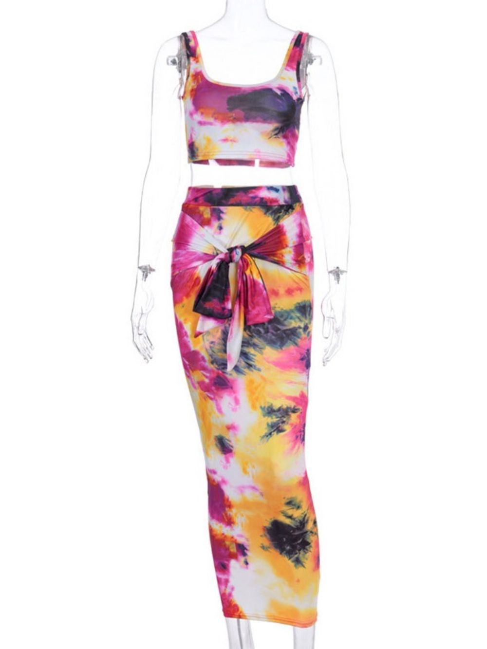 Print Mode Rok Bodycon Tweedelige Sets Kledingsets