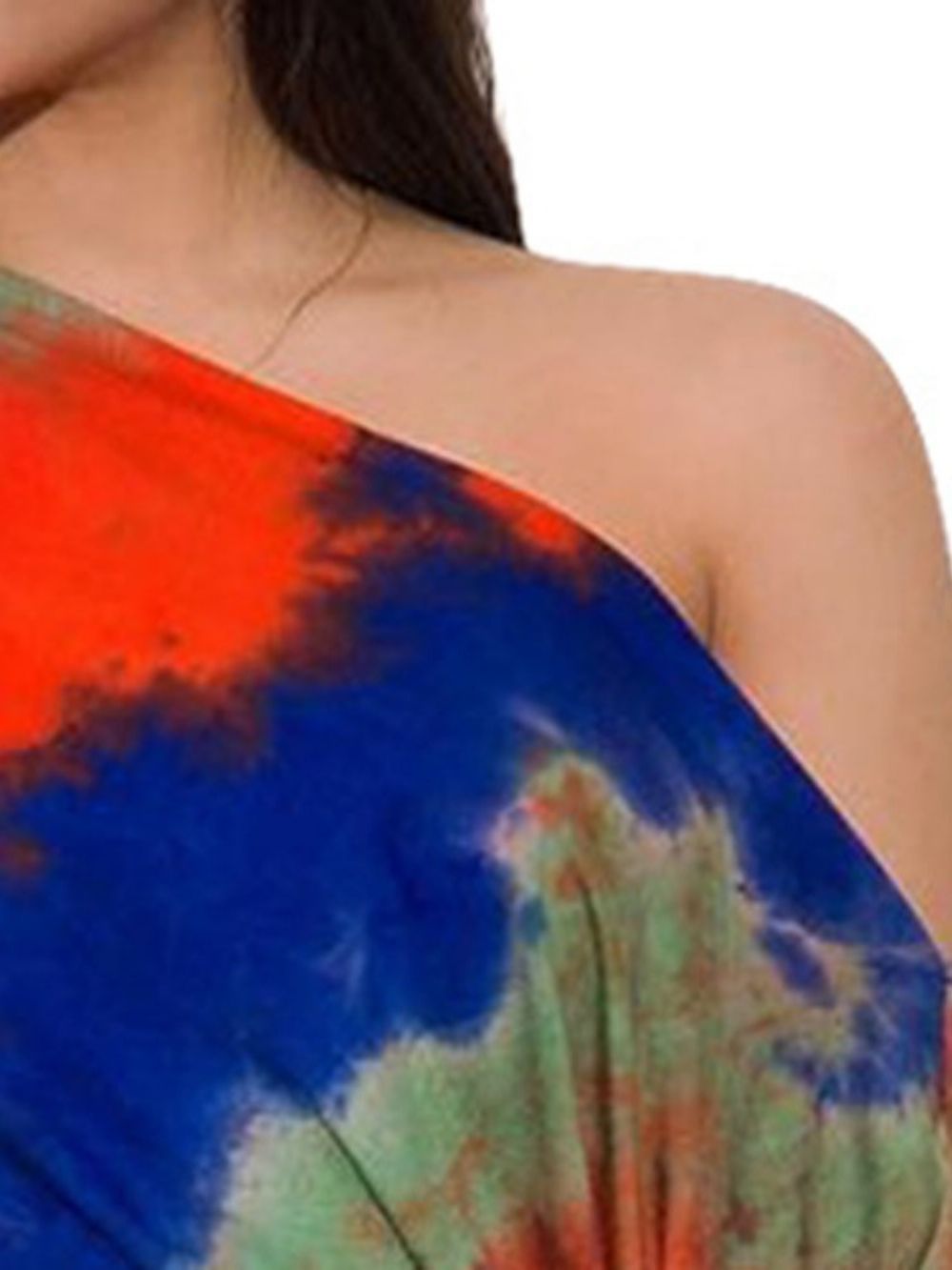 Sexy Tie-Dye Bodycon Damespak T-Shirt En Rok Tweedelige Sets