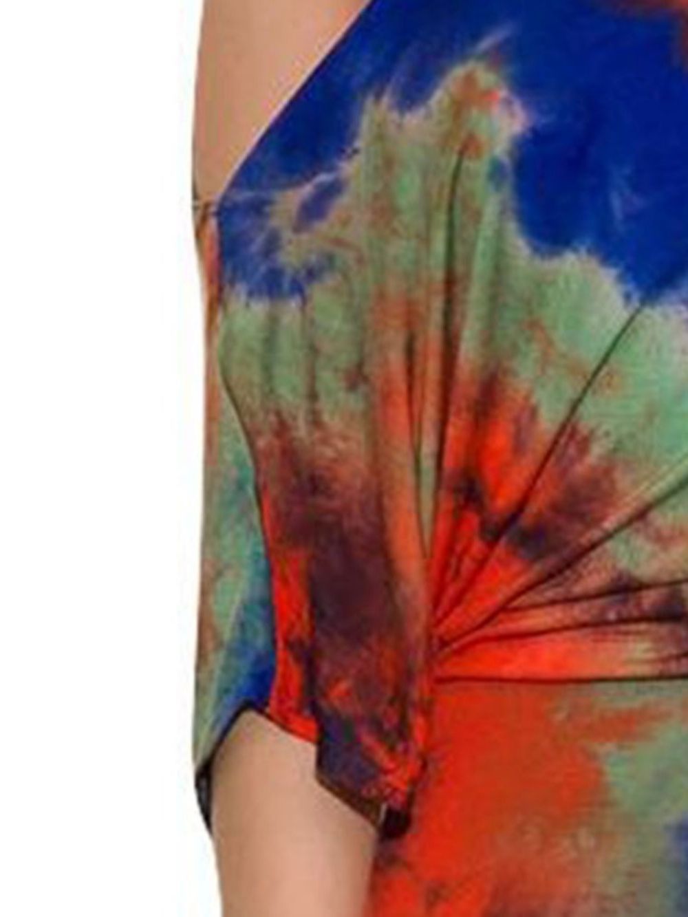 Sexy Tie-Dye Bodycon Damespak T-Shirt En Rok Tweedelige Sets