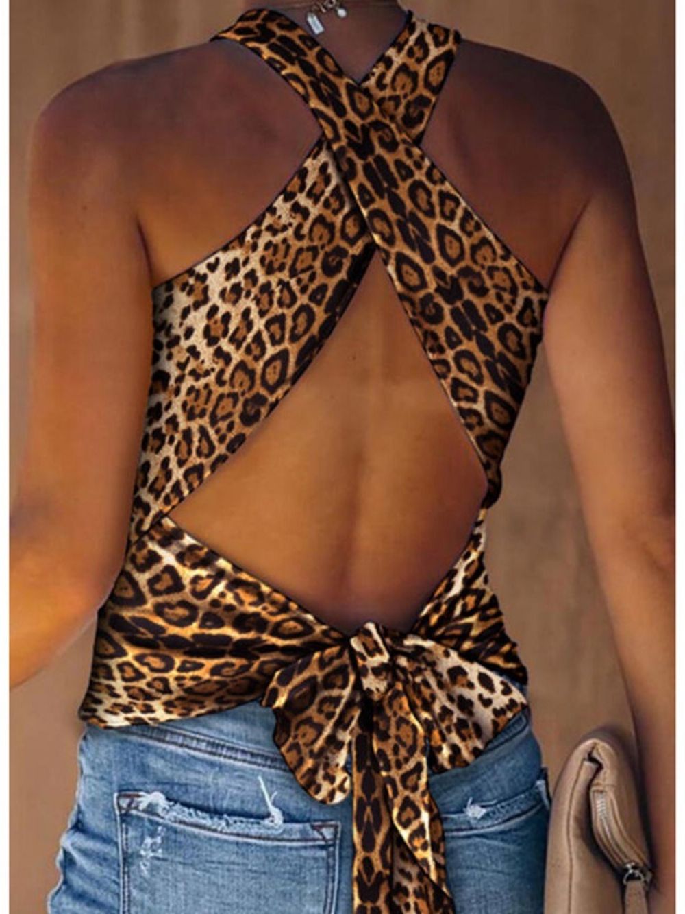 Zomer Halter Polyester Standaard Tanktop Dames