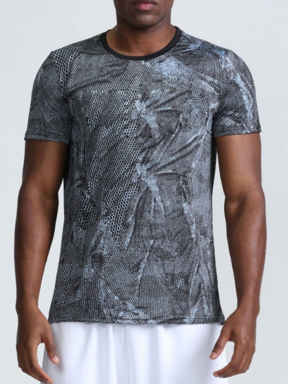 Ademend Camouflage Polyester T-Shirt Vissen Herentops