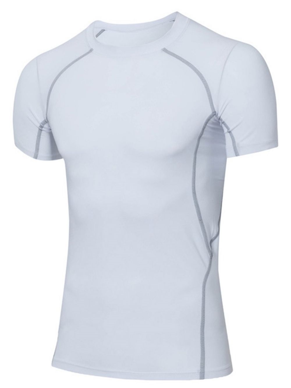 Anti-Zweet Polyester Sporttops Met Korte Mouwen Heren